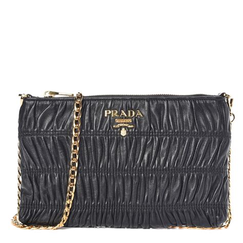 Prada Nappa Gaufre Chain Shoulder Bag 